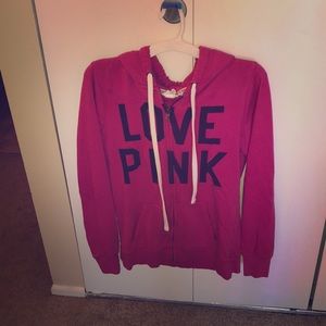 Lightly worn VS PINK Zipper Hoodie!
